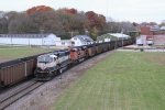 BNSF 9570 & 9241 bring up the rear as coal empties from New Madrid head west on the Ottumwa Sub
